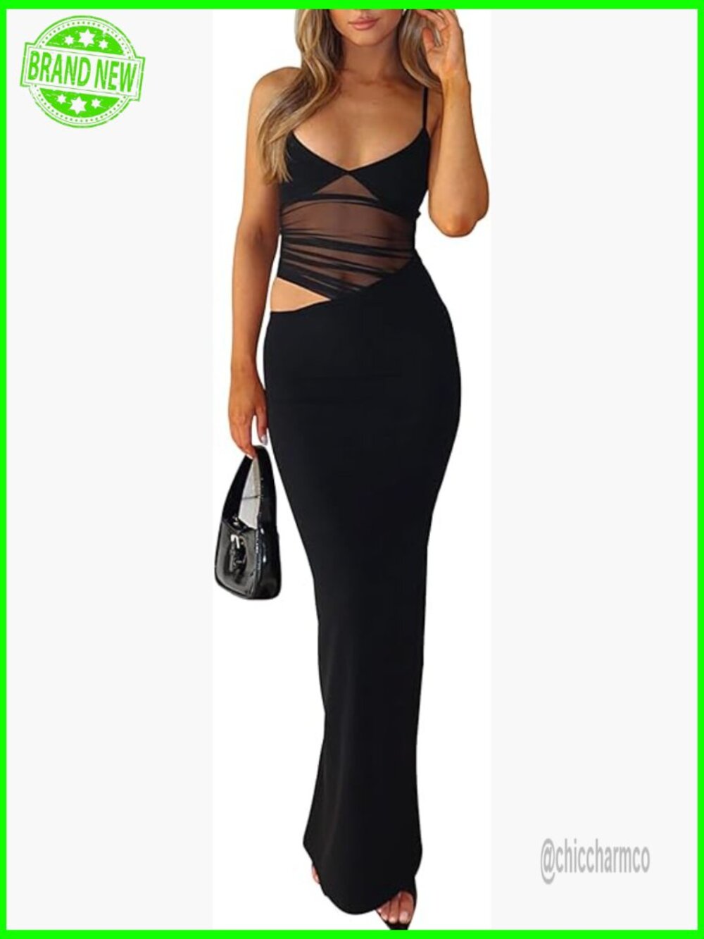 Sexy Bodycon Maxi Dress Backless V Neck Formal Evening Party